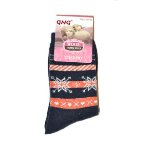 Dámske ponožky priľne GNG 3001 Thermo Wool černá 39-42