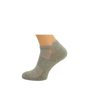 Hladké pánske ponožky Bratex Active Sport 7054 popelavá melanž 44-46