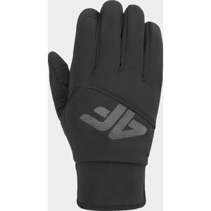 Unisex softshellové rukavice 4F REU100 Čierne čierna L