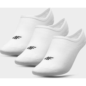 Dámske nízke ponožky 4F SOD301 Biele (3páry) biela 39-42