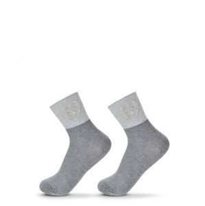 Dámske ponožky s ozdobami Be Snazzy SK-50, 36-41 ciemny popiel 36-41