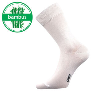 Ponožky Lonka bambusové bielej (Debob)
