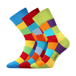 3PACK veselé ponožky Lonka viacfarebné (Decube) XL