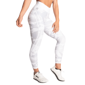 Better Bodies Legíny White Camo High Tights XS