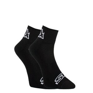 Ponožky Styx členkové čierne s bielym logom (HK960) 37-39
