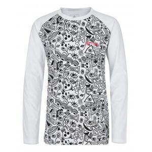 Dievčenské bavlnené tričko Vanila-jg white - Kilpi 164