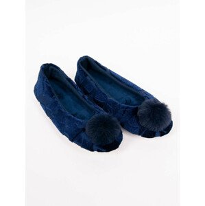Dámske papuče baleríny so vzorom hviezdičiek OBL-0090 tmavo modrá 36-37