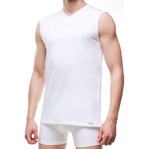 Pánske tričko bez rukávov AU 207 - Cornet biela XL