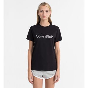 Calvin Klein Logo Dámske Tričko Čierne M