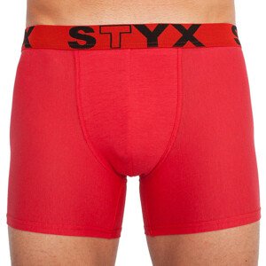 Pánske boxerky Styx long športové guma červené (U1064) XXL