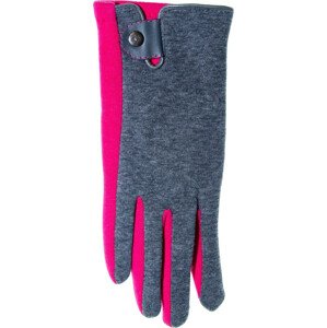 Dámske dvojfarebné rukavice R-039 zmes farieb 22 cm