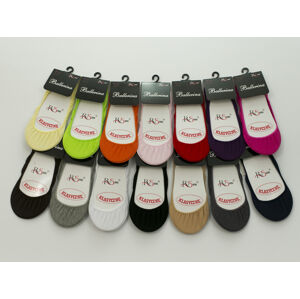 Farebné ponožky baleríny 5691696 biela 36-41