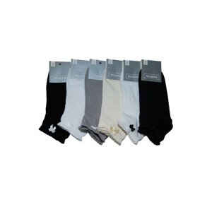 Dámske členkové ponožky s mašličkou mix 37-41
