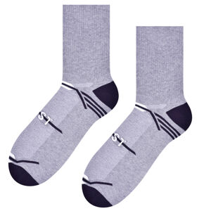 Pánske športové ponožky 057 M.sivá.čierna 41-43