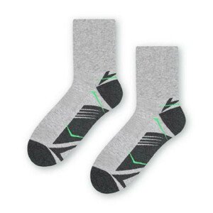 Pánske športové ponožky 057 melanžová svetlo šedá 41-43