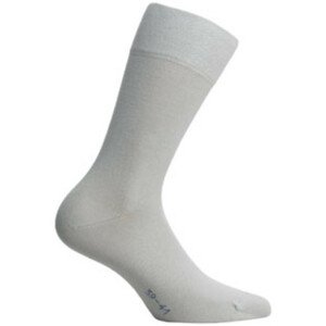 Hladké pánske ponožky ELEGANT šedá 45-47