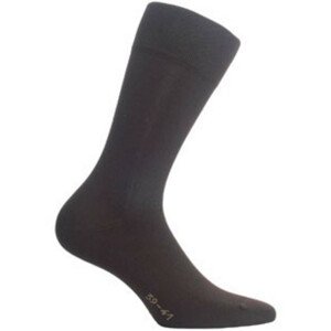 Hladké pánske ponožky ELEGANT BROWN 45/47