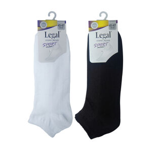 Hladké pánske ponožky LEGAL čierna 45-47