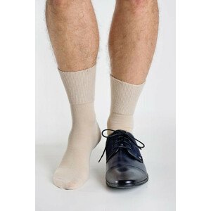 Antibakteriálne netlačící ponožky Regina Purista béžová 35-38