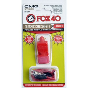 Fox 40 CMG Classic Bezpečnostná píšťalka + šnúra 9603-0108 červená NEPLATIE