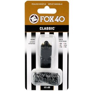 Píšťalka Classic + šnúra 9901-0008 čierna - FOX NEUPLATŇUJE SE