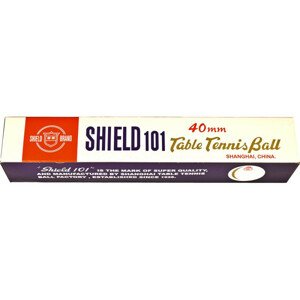 Loptičky na stolný tenis 6ks. biela - Shield NEUPLATŇUJE SE
