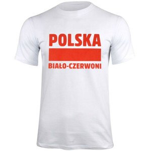 Unisex tričko Poľsko biela/červená S337909 M