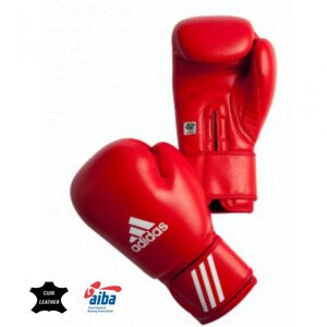 Boxerské rukavice AIBA červené - Adidas 12 oz