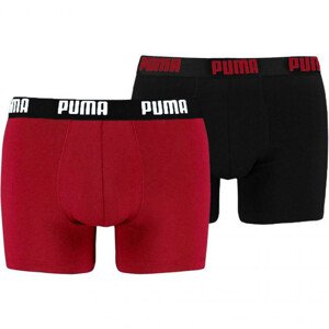 Pánske boxerky Puma Basic Boxer 2P červené čierne 521015001 786 S