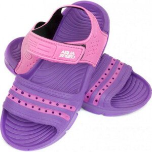 Okrúhle sandále Aqua-speed Noli vo fialovej a ružovej farbe.93 35