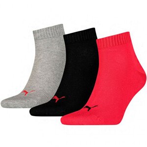 Unisex ponožky Puma Quarter Plain 3 páry 271080001 232 35-38