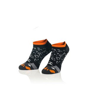 Pánske vzorované ponožky Intenso 1658 Cotton 41-46 černá 41-43