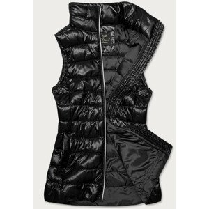 Čierna prešívaná dámska vesta (7002) farba: čierna, veľkosť: L (40)