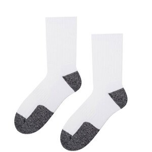 Pánske polofroté športové ponožky 047 biela 44-46