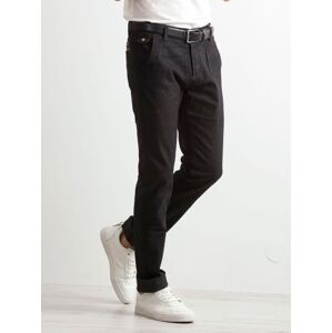 Pánske nohavice džínsy H8003 - Fprice farba: čierna, veľkosť: 34