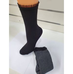 Dámske ponožky Magnetis 64 Ribbed/lace 21/22 grafit univerzálny