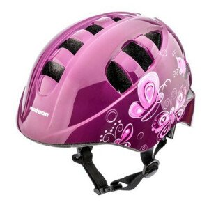 Cyklistická prilba Meteor KS08 Pink Butterflies 24900-24901 S# (48-52)