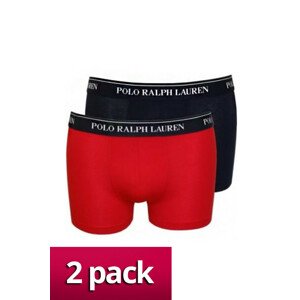 Pánske boxerky GB- 2 pack - Ralph Lauren M modrá - červená