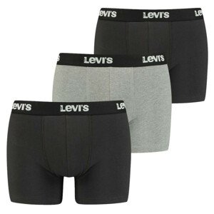 Pánske boxerky 3Pack 37149-0666 čierno-šedá - Levi's M