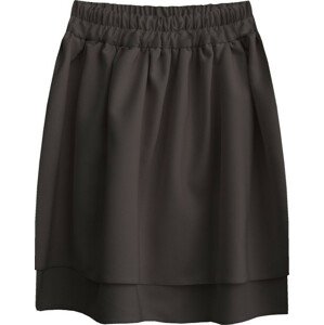Černá dvouvrstvá mini sukně (294ART)