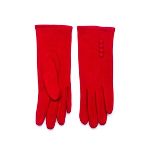 Teplé zimné rukavice pre ženy z úpletu s aplikáciami as kožušinovou podšívkou. S