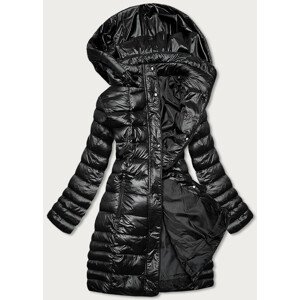 Ľahká čierna prešívaná dámska zimná bunda (Z2780-1) čierna 46