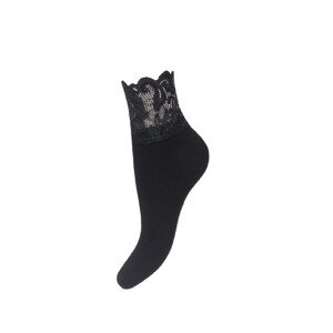 Dámske ponožky so širokou čipkou zmes farieb 37-41