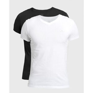 2PACK pánske čierno-biele tričko Gant (901002118-111)
