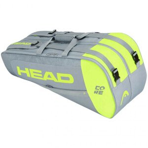Tenisový bag Head Core 6R Combi v limetkovo šedej farbe 283401 NEPLATIE