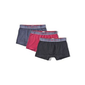 Pánske boxerky Mustang 4148-1003 Retro A'3 black-anthracite-red S