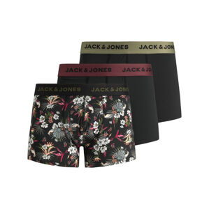3PACK pánske boxerky Jack and Jones viacfarebné (12194284 - black) XXL