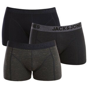3PACK pánske boxerky Jack and Jones viacfarebné (12184161 - Navy blazer/blue) XXL
