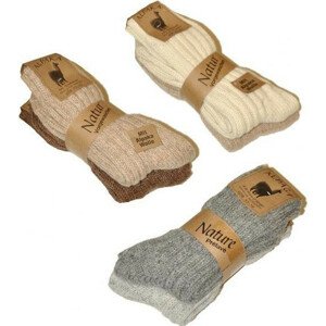 Ponožky 2ks - Ulpio Alpaka Natur tm.sivá.šedá 39-42