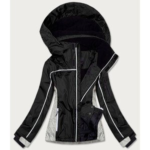Čierna dámska zimná športová bunda (B2391) čierna L (40)